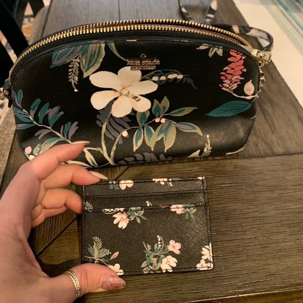 Like new Kate Spade with card holder. Never used.
